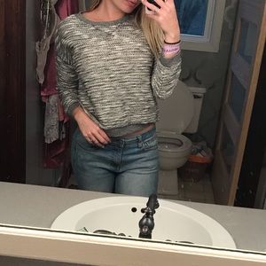 Grey w/ silver Sweater